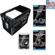 Starter Comic Book Storage Kit - Storage Box, Partitions, Resealable Bags, Ba...