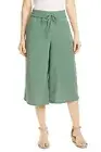 NWT Eileen Fisher Organic Cotton Lofty Gauze Culottes Nori Green $158 - S