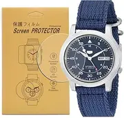 [3-Pcs] For Seiko SNK807 SNK809 Watch Screen Protector,Full Coverage Screen Protector Watch HD Clear Anti-Bubble and Anti-Scratch