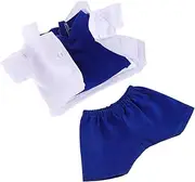 ZUNOXAZ 3pcs Plush Doll Outfit Doctor Costume for Stuffed Animals Soft Accessories for Basic Doll Clothes Cute Plush Bear Dress Up Attire