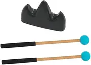 TOGEVAL 1Set Tongue Drum Mallet with Bracket Music Instrument Accessory Ergonomic Design for Easy Use Smooth Surface for Safe Playing present for Music Lovers