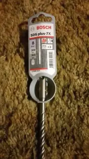 Bosch 2608576135 SDS-plus-7X Hammer Drill Bit Silver 8 x 300 x 365 mm GERMANY