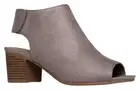 J. Adams Harper Booties Peep Toe Low Block Bootie Clay Suede Size 8.5 NIB