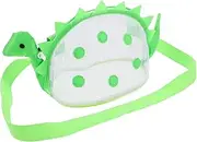 GALPADA Portable Kids Beach Mesh Bag With Shoulder Straps Fun Dinosaur Design For Shell Collecting And Sand Toy Storage For Beach Park And Pool Activities