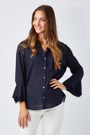 Frill Sleeve Blouse--JAG-JWS166252