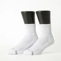 在飛比找PChome24h購物優惠-【Footer除臭襪】單色運動逆氣流氣墊襪T11L-白