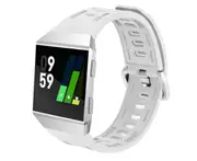 Watch Breathable Replacement Wristband Sport Silicone Fashionable Silicone Strap Suitable for Fitbit Ionic-White
