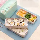 Lunch Container Durable Box Large Capacity 3-layer Bento Set with Fork Spoon