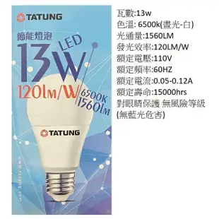 燈泡 LED燈泡10W 13W 16W 大同燈泡