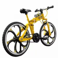 在飛比找蝦皮購物優惠-Bike Diecast Star M22 微型自行車展示黃
