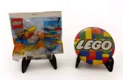 1998 LEGO #1298 Advent Calendar ~ Bag 7 Sealed w/3" Button ~ Parts & Pcs ~ NEW