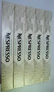 Nespresso 5 Sleeves Tribute To Milano Limited Coffee Original Line OL Pod,Read