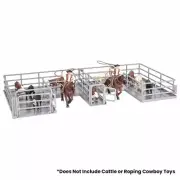 Little Buster Toys Roping Box, Goats, Calves, Cattle, Cowboy, 500232, Free Ship!