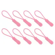 50Pcs Zipper Pulls Replacement Cord Extender, 63.3mm Pink
