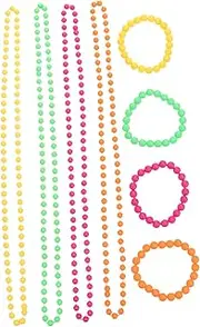 [SEWACC] Neon Necklace Bracelet Set Beaded Necklace for Women Charm Bracelet Making Kit