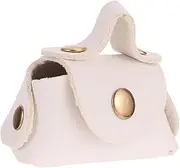 BRIGHTFUFU 1:16 Scale Mini Handbag for Dollhouse Girls' Toddler Bag Toy White Openable Purse Material Perfect Present for Girls