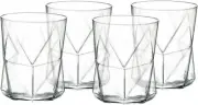 Bormioli Rocco Cassiopea 13.75 oz Double Old Fashioned Glass Set Set of 4