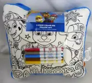 Color Me Pillows Paw Patrol 2 Pack 10 Crayola Fabric Markers Chase Marshall New