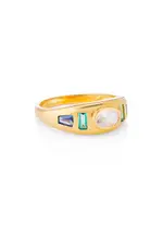 V BY Laura Vann Sara Gypsy 18kt Gold-plated Ring L