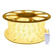 98.4ft Outdoor Rope Lights Waterproof Warm White,Cuttable Connectable Flexibl...