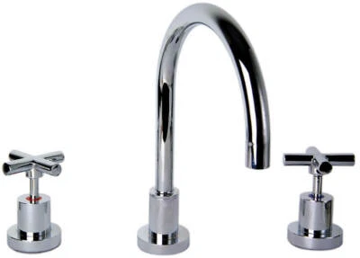 AW Monopoly Tapware 9237 Mayfair Watermark Anti Vandal Chrome Hob Sink Set, Exp