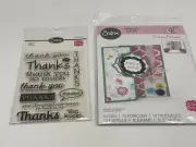 Sizzix Framelits Dies Flip-Its Card Set by Stephanie Barnard & Thank You Stamp