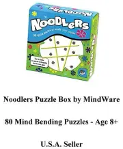 MindWare Noodlers Puzzle Box w/80 Mind Bending Puzzles Kids Educational NEW