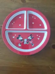 Pottery Barn Valentine Day Mickey Mouse Minnie Mouse Plate