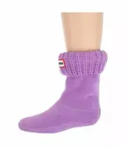 Hunter 1087 Kid's Purple Half Cardigan Boot Sock Size M 11-13K