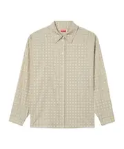 Kenzo Weave Dropped Twill Shoulder Shirt FR34,FR36,FR38,FR40 light brown
