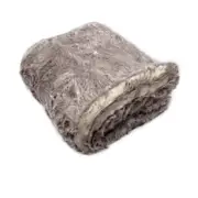 Radisson Husky Sable Luxury Faux Fur Throw Rug 127 x 152 cm