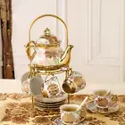 Porcelain Tea Set Coffee Cup/teacup, Saucer, Spoons, Teapot and Storage