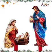 Outdoor Nativity,Christmas Nativity Scene Garden Decoration | Acrylic Christmas Yard Signs, Jesus Nativity Scene Outside Decor for Courtyard, Garden