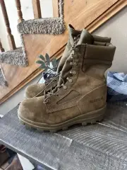 Bates Military Combat Boots Steel Toe Waterproof E70701 Size 7 M Tan