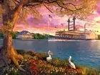 ART.COM Wall Art Print Mississippi Queen by Dominic Davison, 32" x 24"