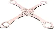 NZBZHHZGPL SBC Oval Port Copper Header Exhaust Gasket Seal Exhaust Manifold Gasket Set Fit for Chevy SB 327 305 350 383 Automotive Exhaust Gasket