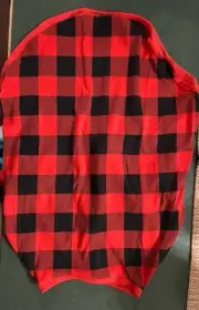Cuddl Duds Pet Pajamas Dog Size Large, Red/black check, NWT