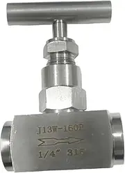 GUMMMY High Pressure 1/4" BSP Female Shut Off Needle Valve Crane 2300 PSI 304 Stainless Flow Control Water Air Fuel CO2 Gas