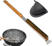 Barbecue Grill Brush | Gentle Barbecue Scraper - High Heat Resistant Cleaning Brush with Scraper for Kitchen, Grill, Oven, Baking