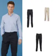 Henbury 65/35 Flat Fronted Chino Trousers H640 - Men's Formal Office Pants