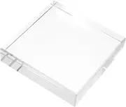 Versatile Crystal Paperweight Heavy Decorative Glass Block for Office Desk Home Decor Photography Studio