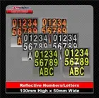 House/Letter Box Numbers Reflective Stickers 3M Class 1