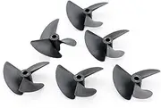 QONXIX 10pcs RC Boat 3-Blade Nylon Propeller for DIY Model Toys Handmade Shaft Hole 4mm/4.76mm Paddle Dia 36/47/52/55/57mm Prop RC Boat Propellers (Size : 4 * 36mm)