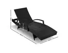Outdoor Sun Lounge Wicker Lounger Setting Day Bed Arm Chair Pool Furniture AU