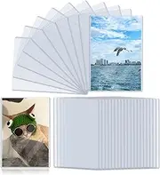 4" x 6" Photo Postcard Protectors, Rigid Hard Print Sleeves, Clear Waterproof Document Holder, Paper and Plastic Sleeves for Memories and Collectibles Storage (40 Pack)