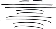 Compatible for Mini Cooper R56 2 Door 2007-2013 Chrome Black Window Exterior Decorative Moulding Trim Weatherstrip Seal Decoration Strip