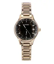 Citizen xC DENPA Eco-Drive EC1166-74E Radio-Controlled Womens Watch Limited Edition Duratect World Time Perpetual Calendar Super Titanium