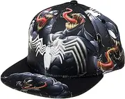 [Marvel] Comics Mens Spiderman Character Costume Embroidered/Printed Snapback Flatbrim Baseball Cap Hat