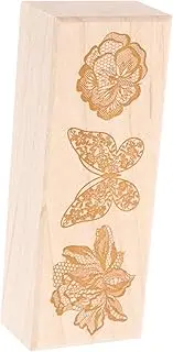 GRADENEVE DIY Wooden Stamps Small Journaling Stamps Flower Plant Patterns for Teen Australian Market