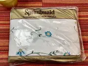 VINTAGE SPRINGMAID WONDERCALE PERCALE Twin Fitted Sheet “SWISS MANOR” New!